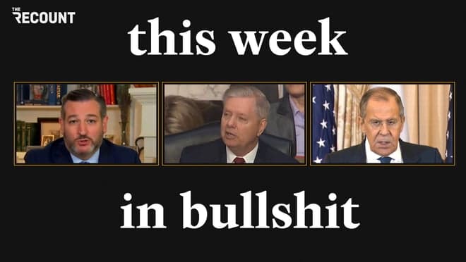We've got a true trifecta on This Week in Bullshit: the loser of the 2016 duel who sucks up to the winner by playing the fool, the southern-fried tool who took the plunge into the deep end of Trump cesspool, and the stone-faced Kremlin ghoul who serves The Donald his Moscow Mules. Is that too much bull to handle?