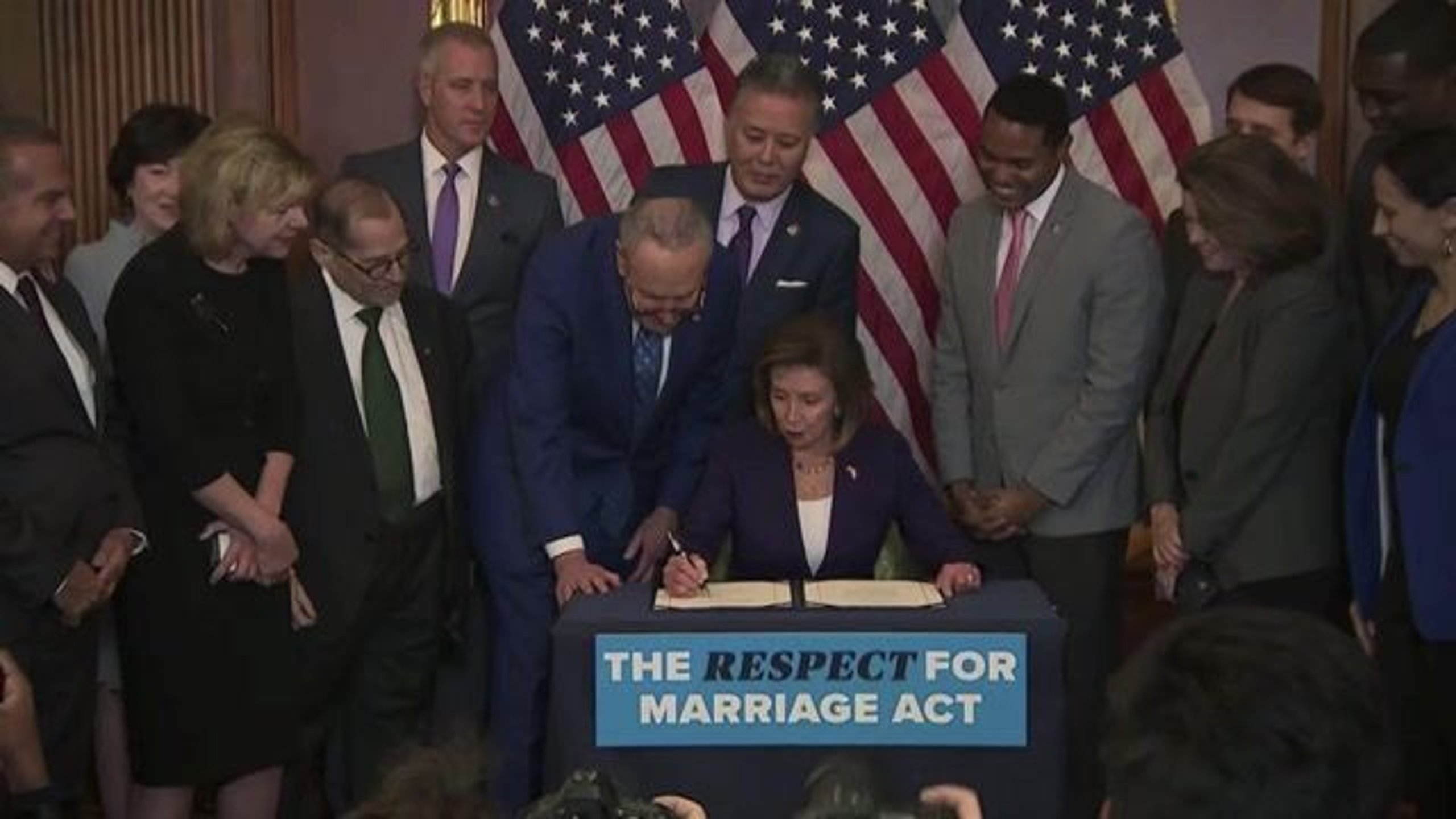 Speaker Pelosi Signs The Respect For Marriage Act Codifying Federal Recognition Of Same Sex 