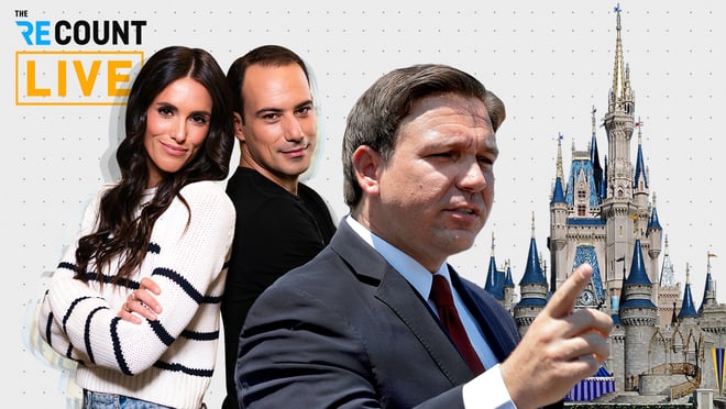 The Florida State Legislature has passed a bill that would dissolve Walt Disney World’s private government. The legislation would dismantle Disney’s special tax status that allowed the company to self-govern its park complex. This effort to dissolve Disney’s private government comes after company leaders criticized Florida's “Don’t Say Gay” law, and Florida Gov. Ron DeSantis publicly excoriated Disney. Recount Live hosts Liz Plank and Mosheh Oinounouformer discuss the bill's passage with Senior Political Producer & Contributor, Steve Morris.