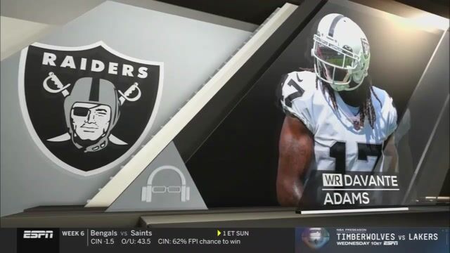 Raiders' Davante Adams Apologizes For Post-Game Shoving